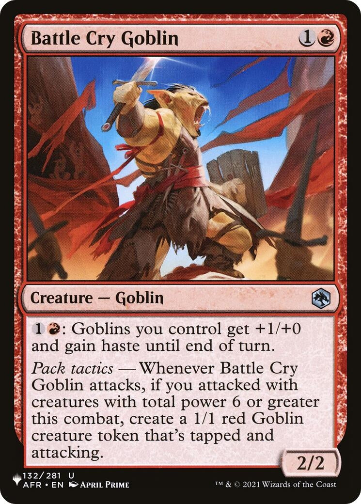 Image for Battle Cry Goblin (132/281) [The List Reprints] - Magic: The Gathering