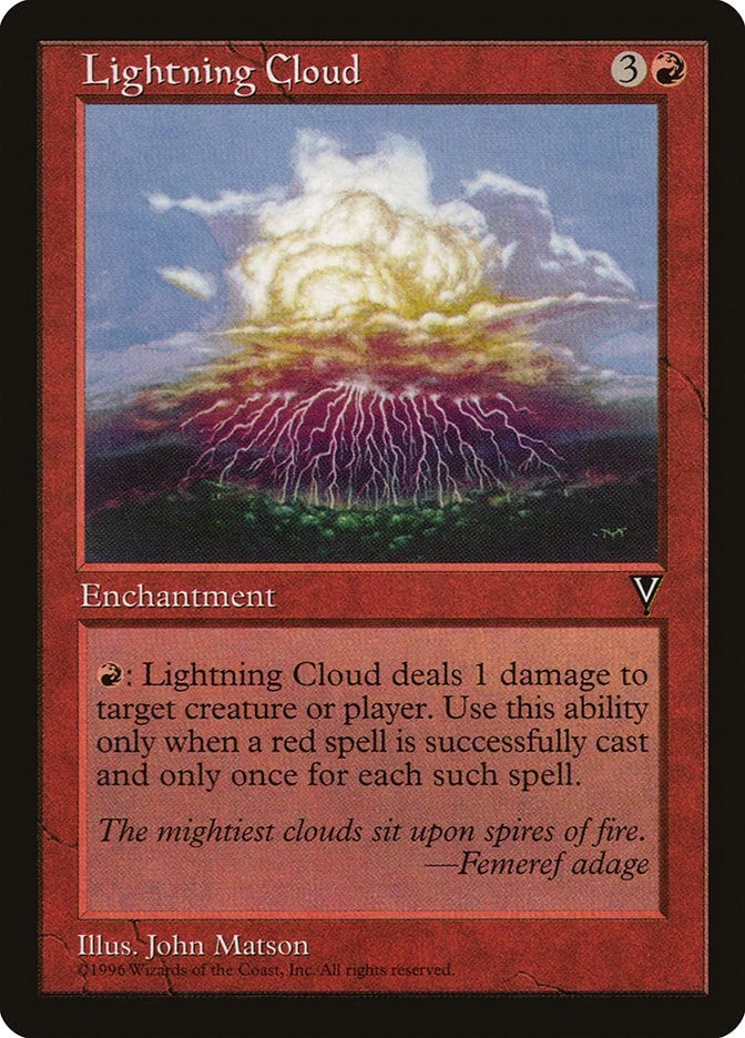 Image for Lightning Cloud [Visions] - Magic: The Gathering