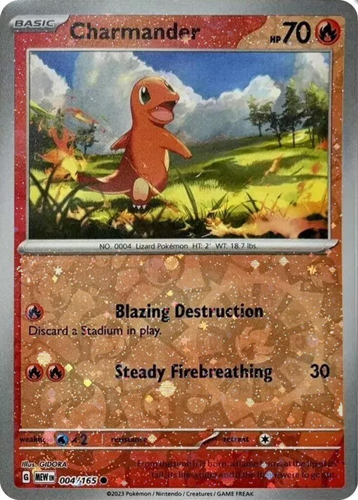 Image for Charmander - 004/165 (Reverse Cosmos Holo) (Costco Exclusive) (004/165) [Miscellaneous Cards & Products] - Pokemon