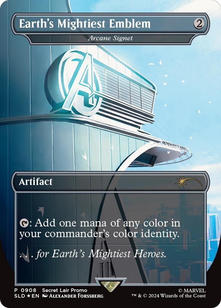 Image for Earth's Mightiest Emblem - Arcane Signet (Rainbow Foil) (908) [Secret Lair Drop Series] - Magic: The Gathering