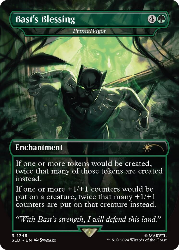 Image for Bast's Blessing - Primal Vigor (1749) [Secret Lair Drop Series] - Magic: The Gathering