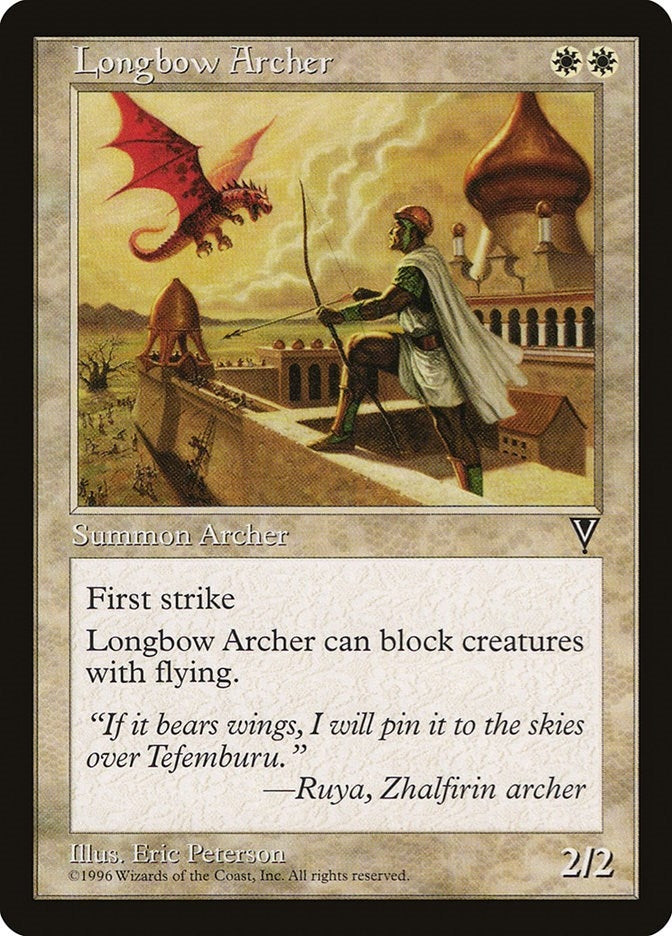 Image for Longbow Archer [Visions] - Magic: The Gathering
