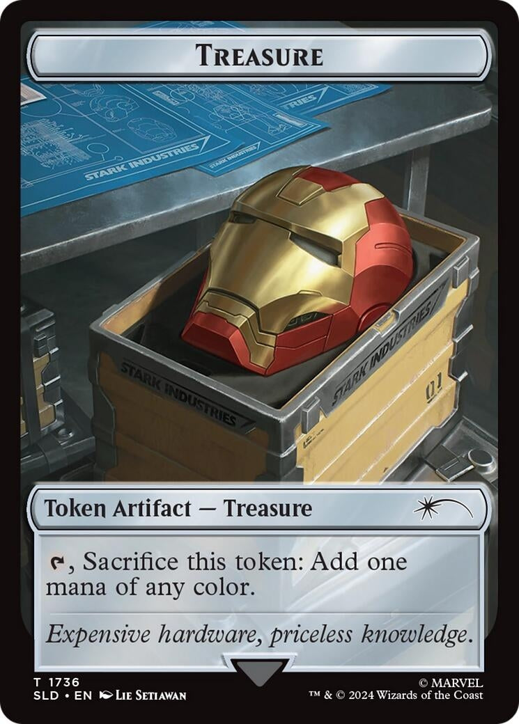 Image for Treasure Token (1736) (Rainbow Foil) (1736) [Secret Lair Drop Series] - Magic: The Gathering