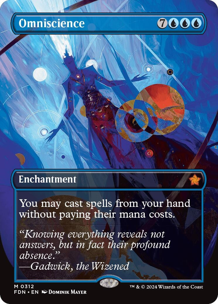 Image for Omniscience (Borderless) (312) [Foundations] - Magic: The Gathering