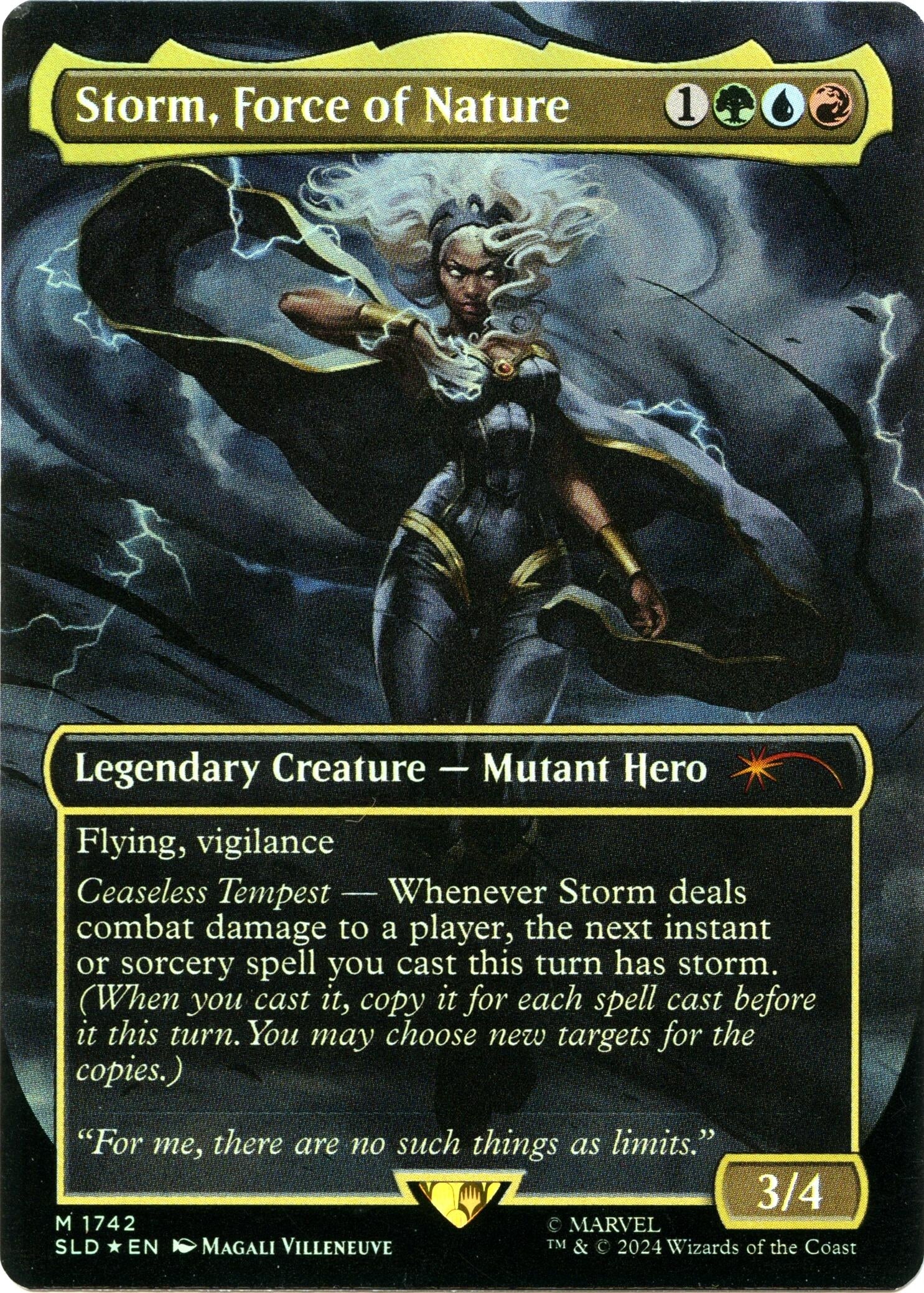 Image for Storm, Force of Nature (Rainbow Foil) (1742) [Secret Lair Drop Series] - Magic: The Gathering