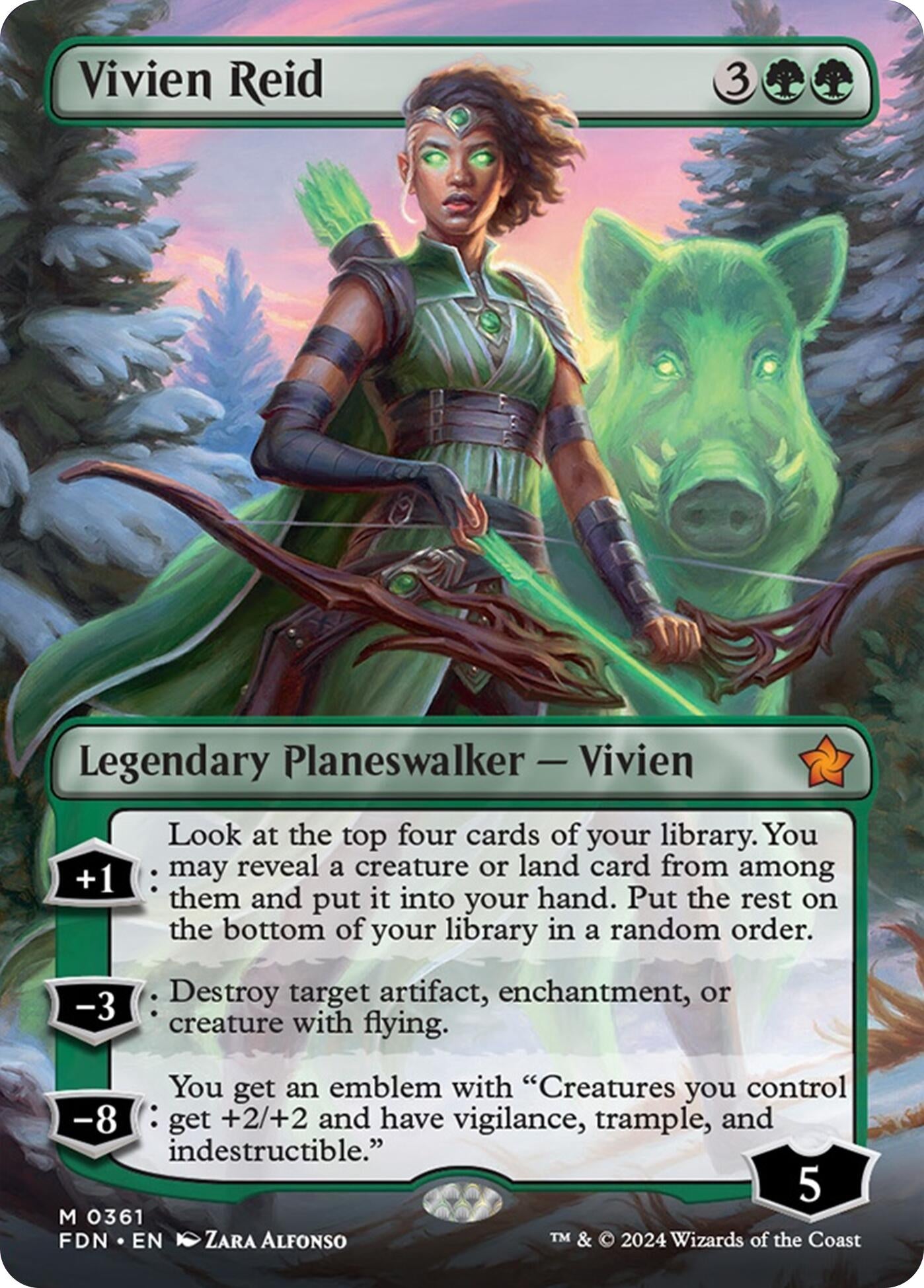 Image for Vivien Reid (Borderless) (361) [Foundations] - Magic: The Gathering