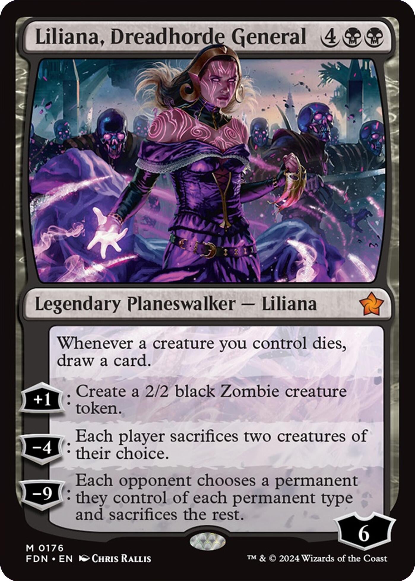 Image for Liliana, Dreadhorde General (176) [Foundations] - Magic: The Gathering