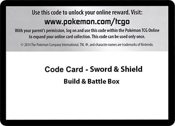 Image for Code Card - Sword & Shield Build & Battle Box [SWSH01: Sword & Shield Base Set] - Pokemon