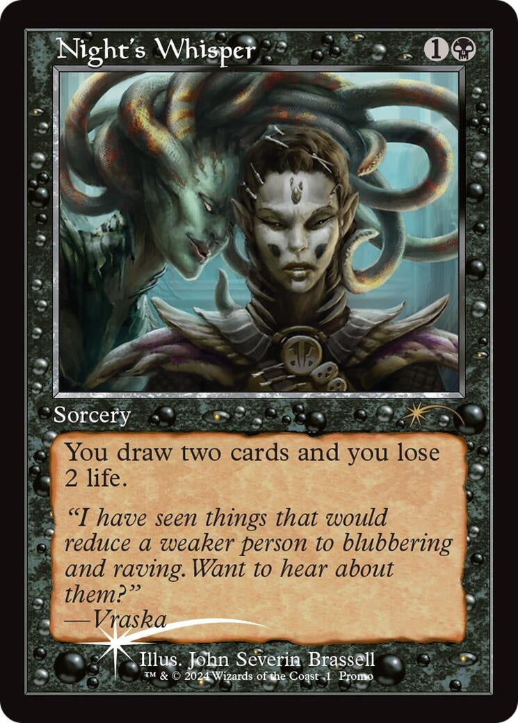 Image for Night's Whisper (Retro Frame) (1) [Open House Promos] - Magic: The Gathering