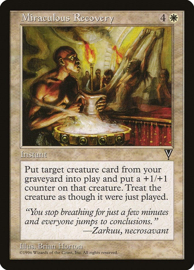 Image for Miraculous Recovery [Visions] - Magic: The Gathering