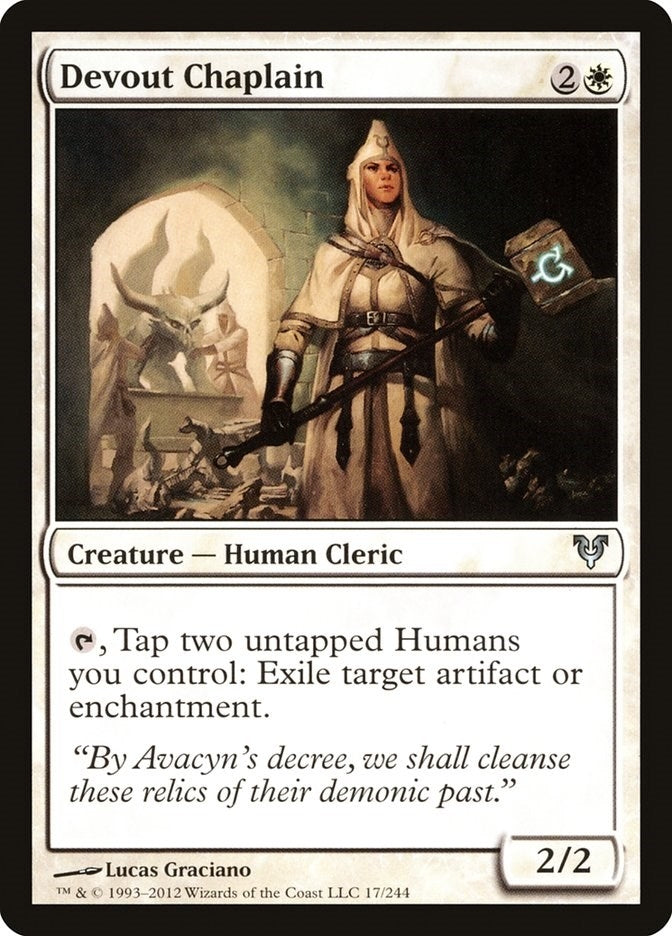 Image for Devout Chaplain (17) [Avacyn Restored] - Magic: The Gathering