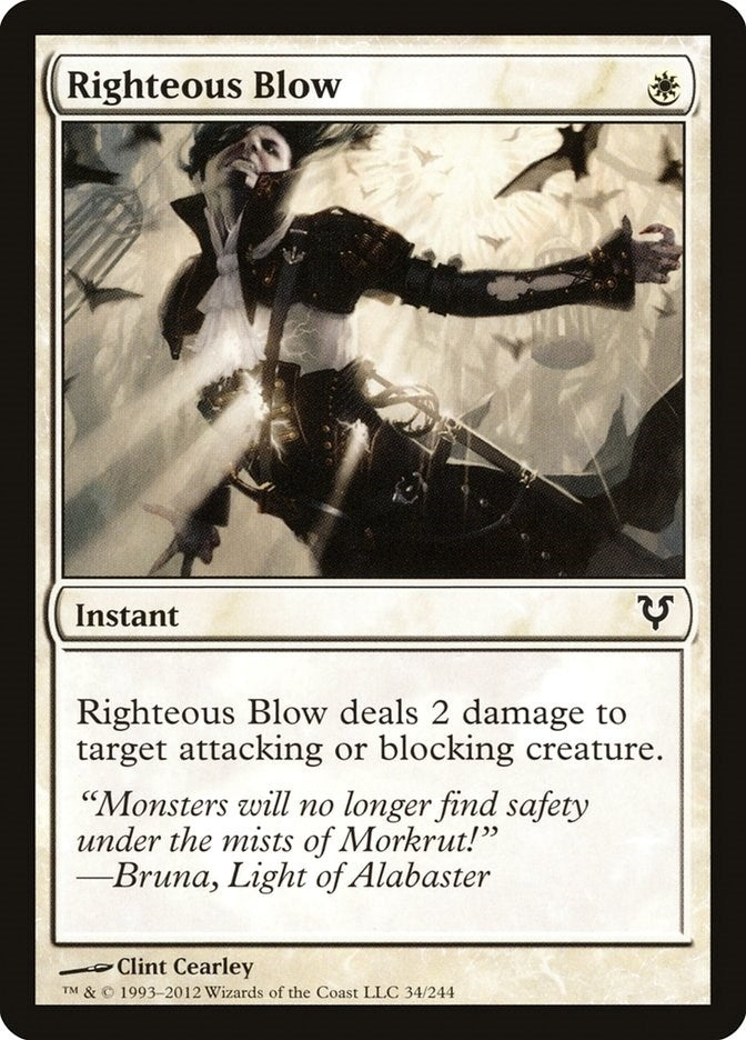 Image for Righteous Blow (34) [Avacyn Restored] - Magic: The Gathering