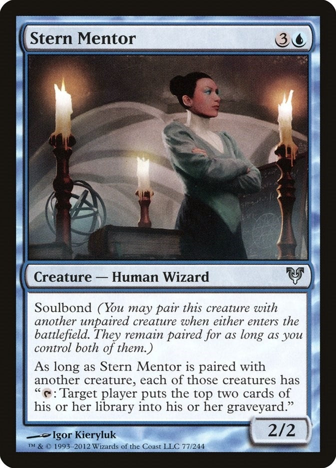 Image for Stern Mentor (77) [Avacyn Restored] - Magic: The Gathering