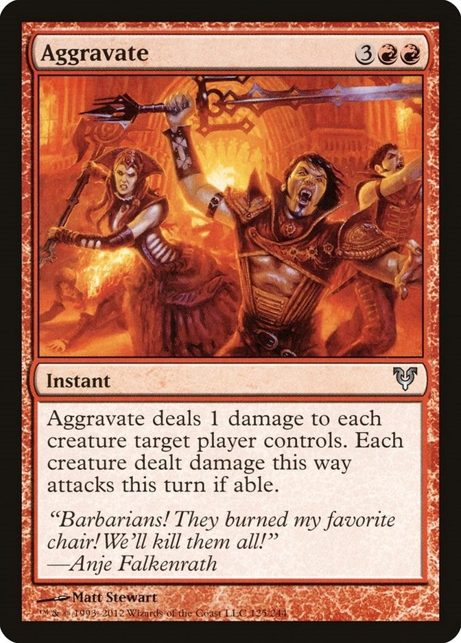Image for Aggravate (125) [Avacyn Restored] - Magic: The Gathering