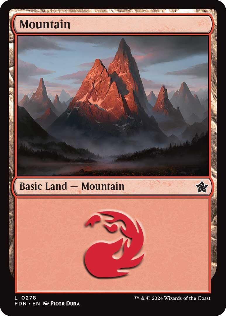 Image for Mountain (0278) (278) [Foundations] - Magic: The Gathering