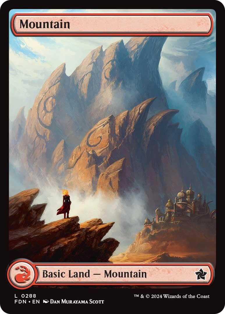 Image for Mountain (0288) (288) [Foundations] - Magic: The Gathering