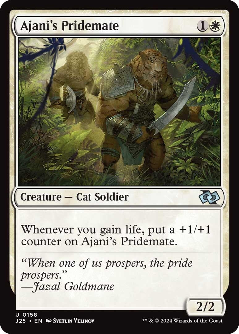 Image for Ajani's Pridemate (158) [Foundations Jumpstart] - Magic: The Gathering