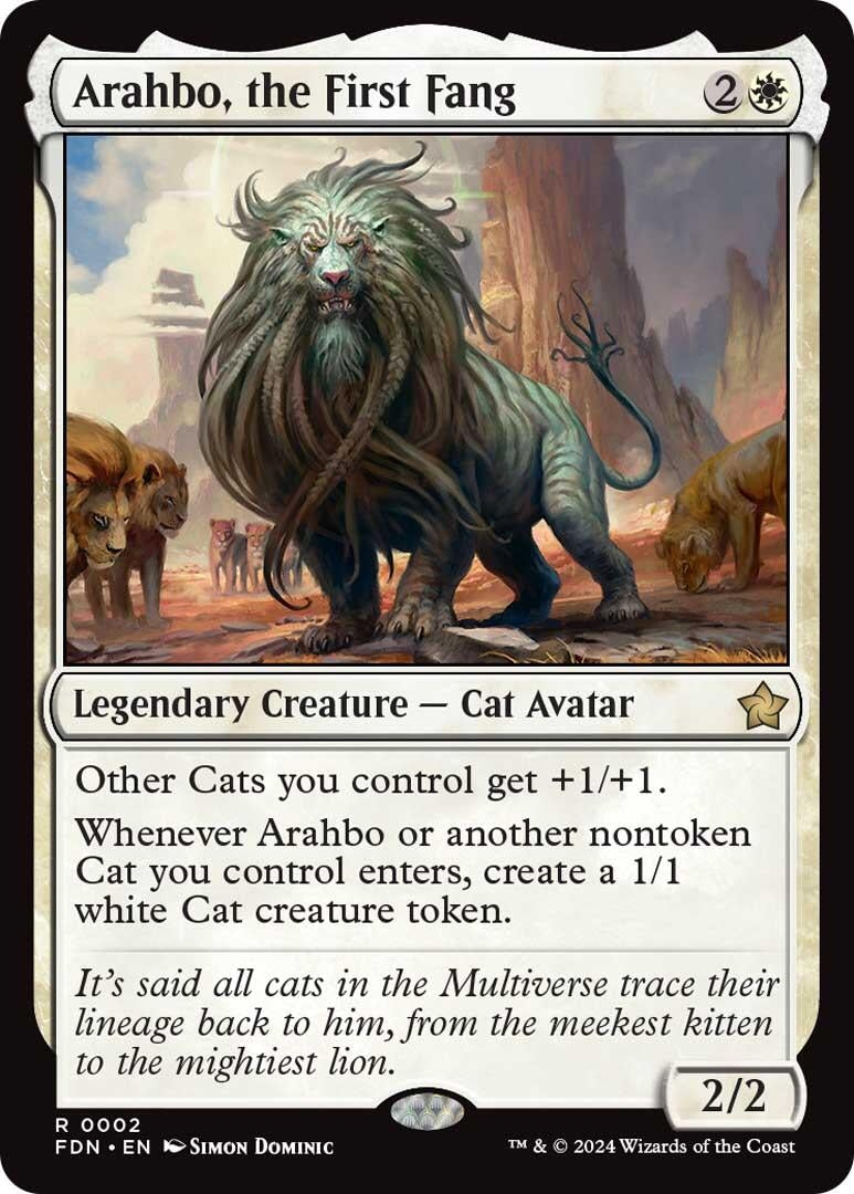 Image for Arahbo, the First Fang (2) [Foundations] - Magic: The Gathering