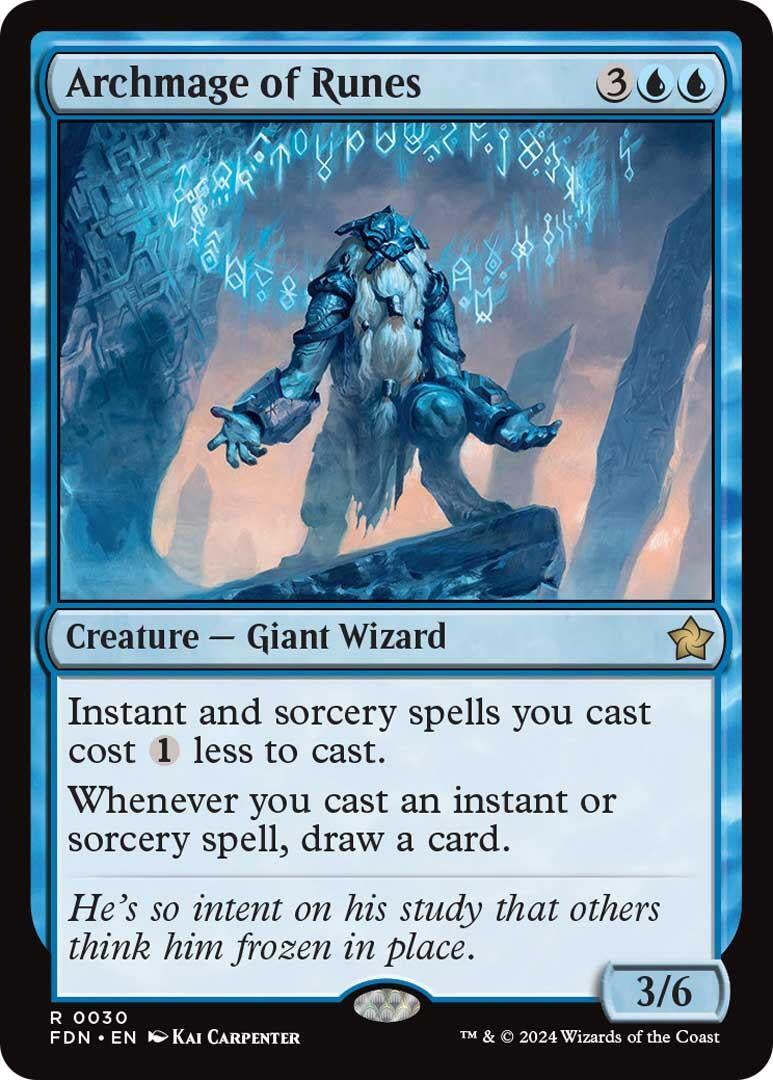 Image for Archmage of Runes (30) [Foundations] - Magic: The Gathering