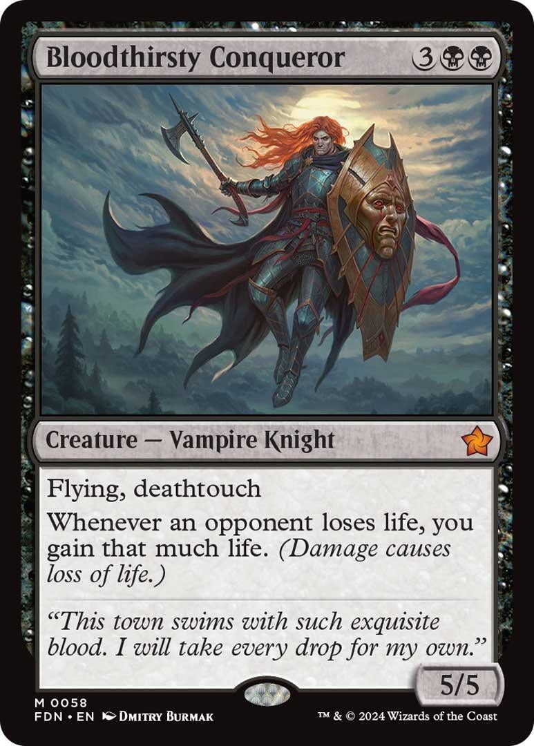 Image for Bloodthirsty Conqueror (58) [Foundations] - Magic: The Gathering
