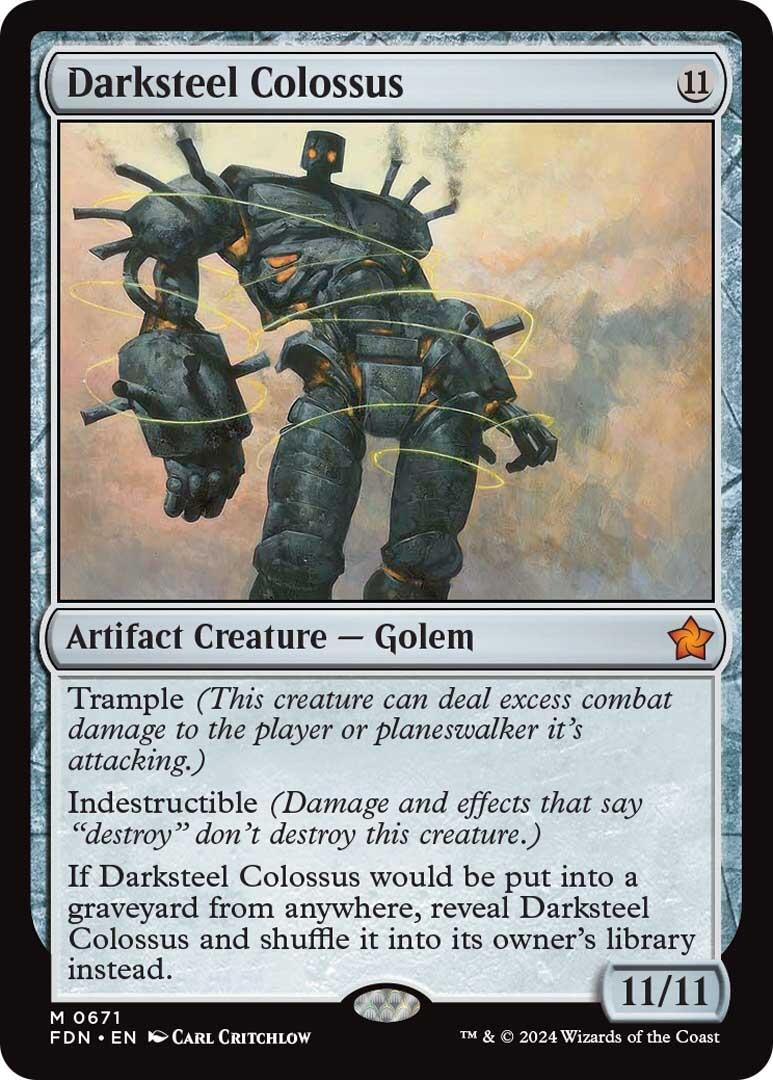 Image for Darksteel Colossus (671) [Foundations] - Magic: The Gathering
