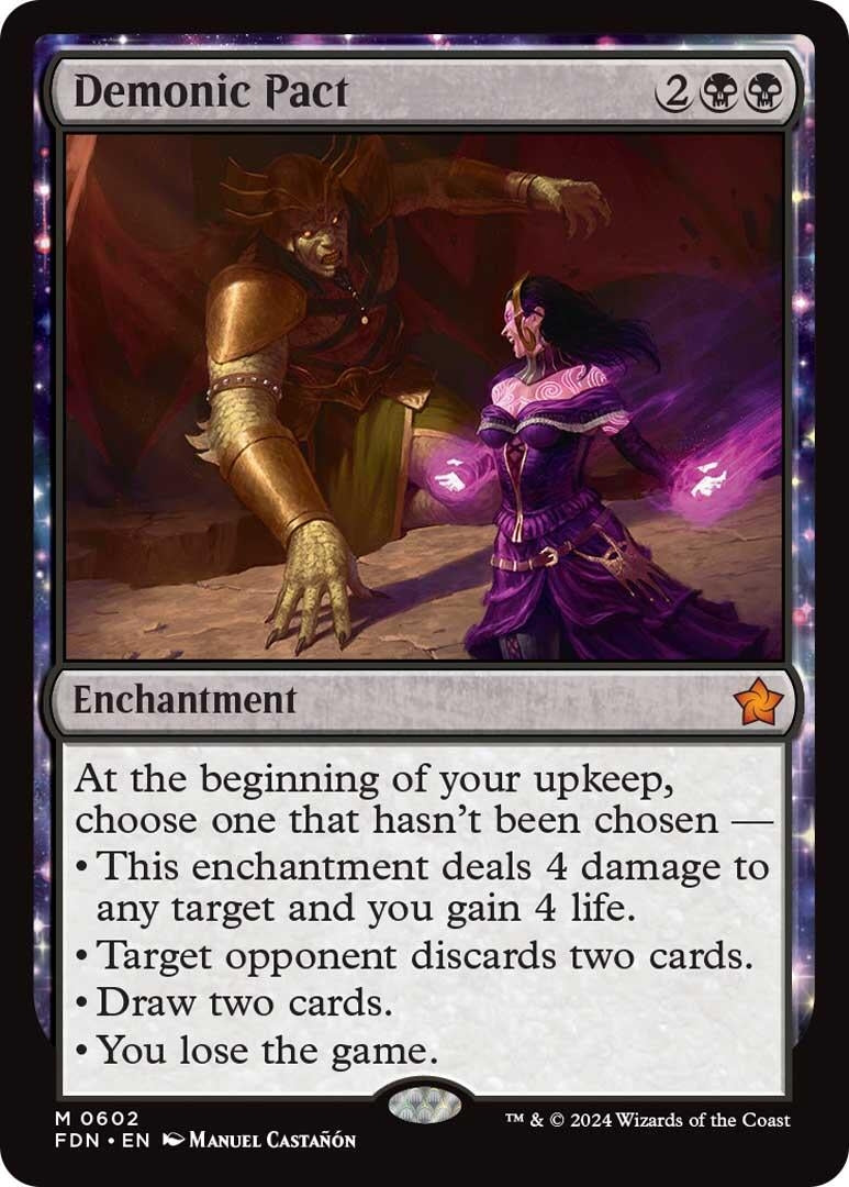 Image for Demonic Pact (602) [Foundations] - Magic: The Gathering