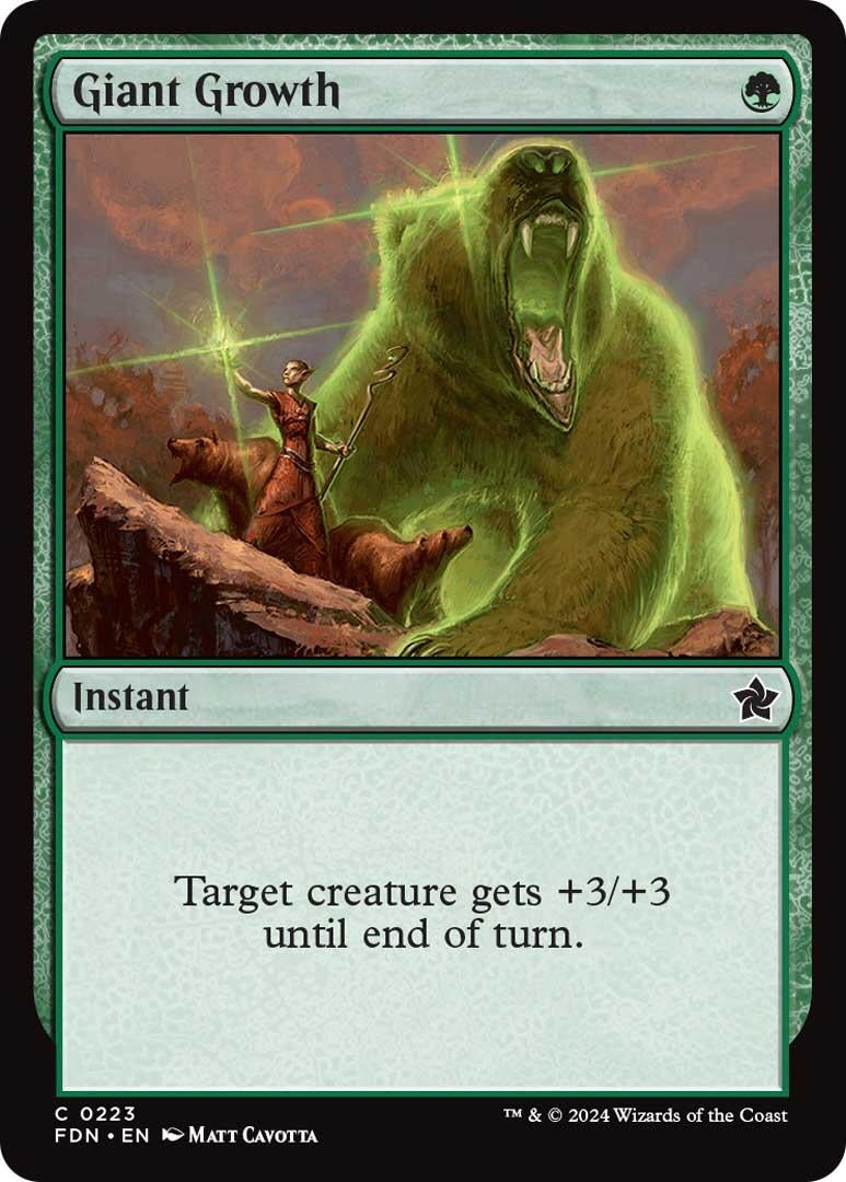 Image for Giant Growth (223) [Foundations] - Magic: The Gathering