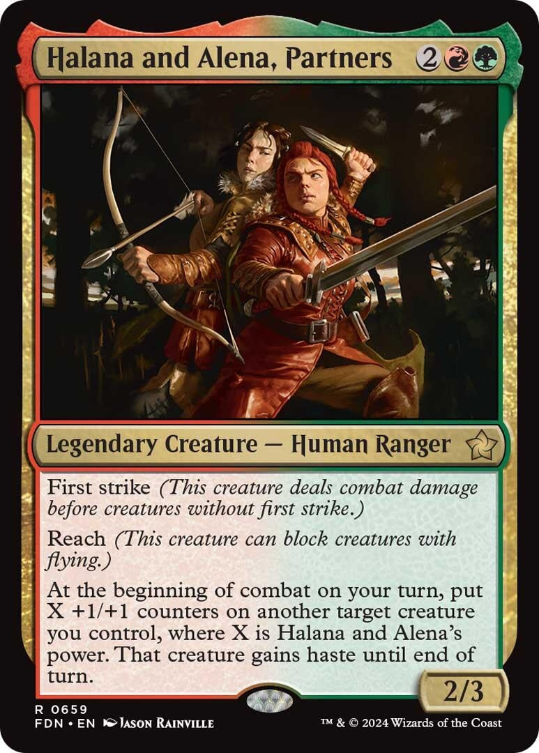 Image for Halana and Alena, Partners (659) [Foundations] - Magic: The Gathering