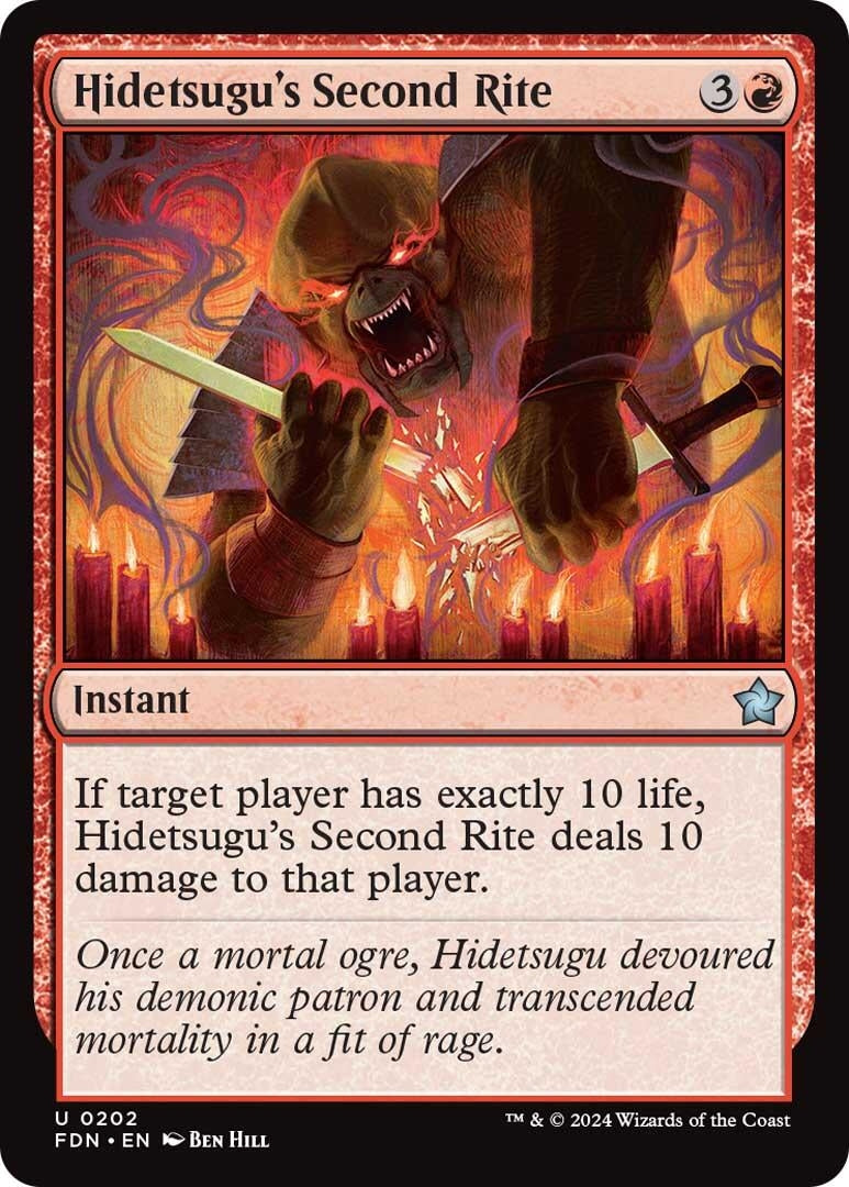 Image for Hidetsugu's Second Rite (202) [Foundations] - Magic: The Gathering