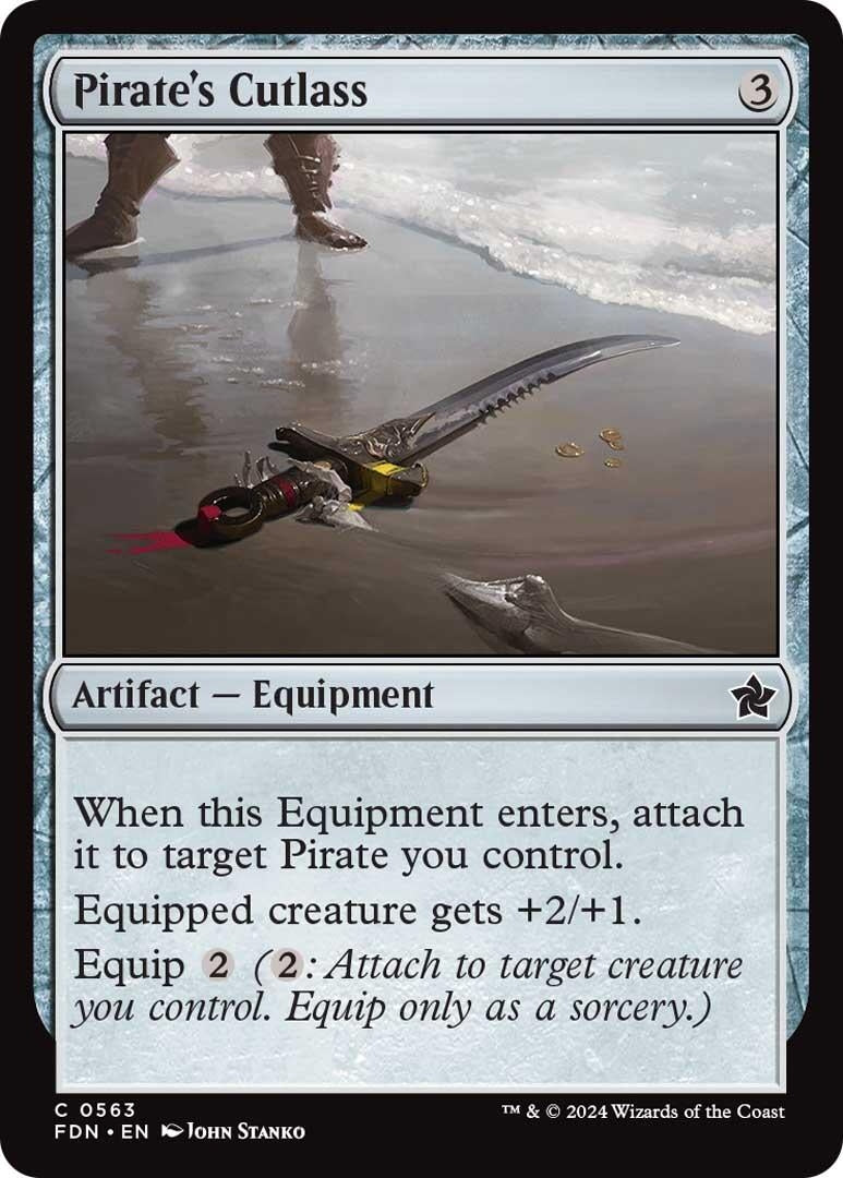 Image for Pirate's Cutlass (563) [Foundations] - Magic: The Gathering