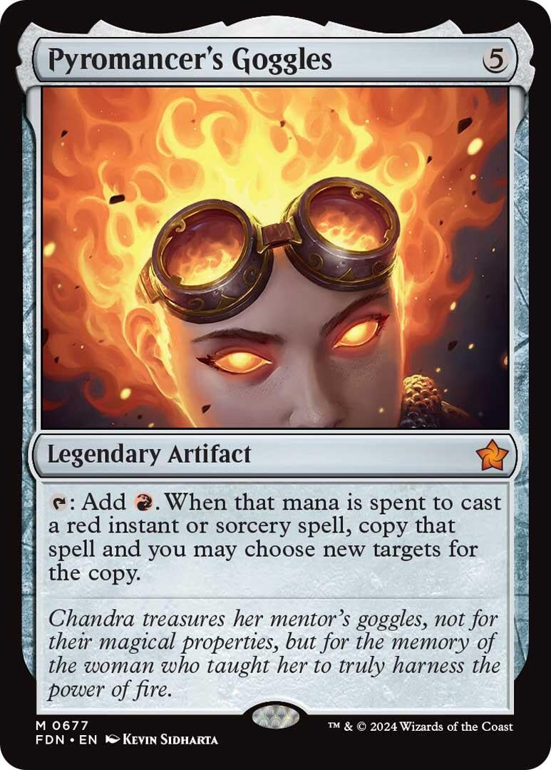 Image for Pyromancer's Goggles (677) [Foundations] - Magic: The Gathering