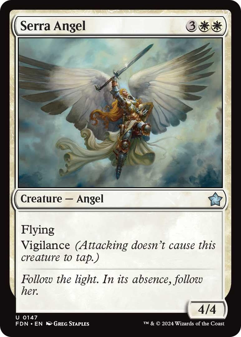 Image for Serra Angel (147) [Foundations] - Magic: The Gathering