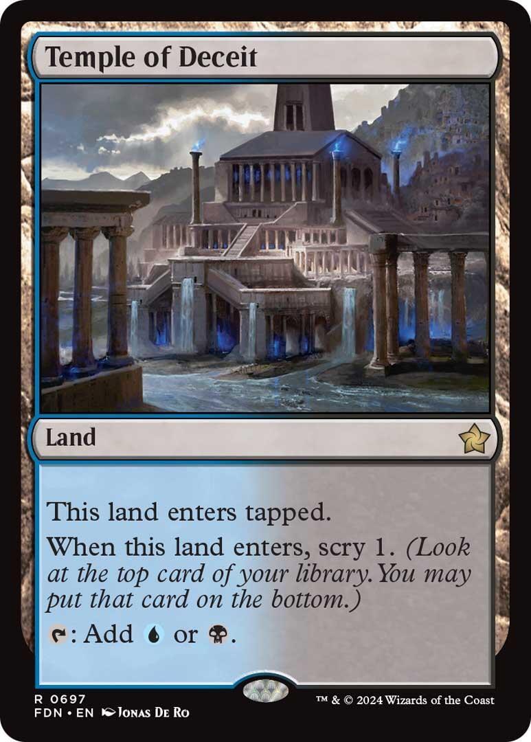 Image for Temple of Deceit (697) [Foundations] - Magic: The Gathering