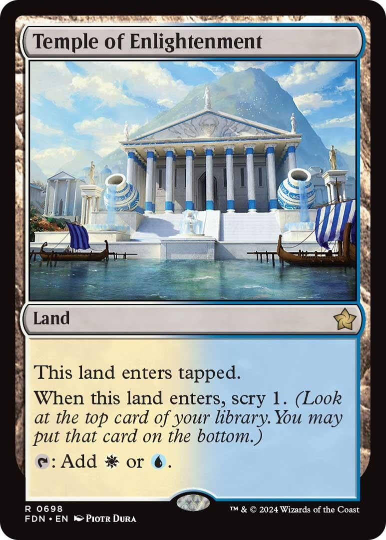 Image for Temple of Enlightenment (698) [Foundations] - Magic: The Gathering