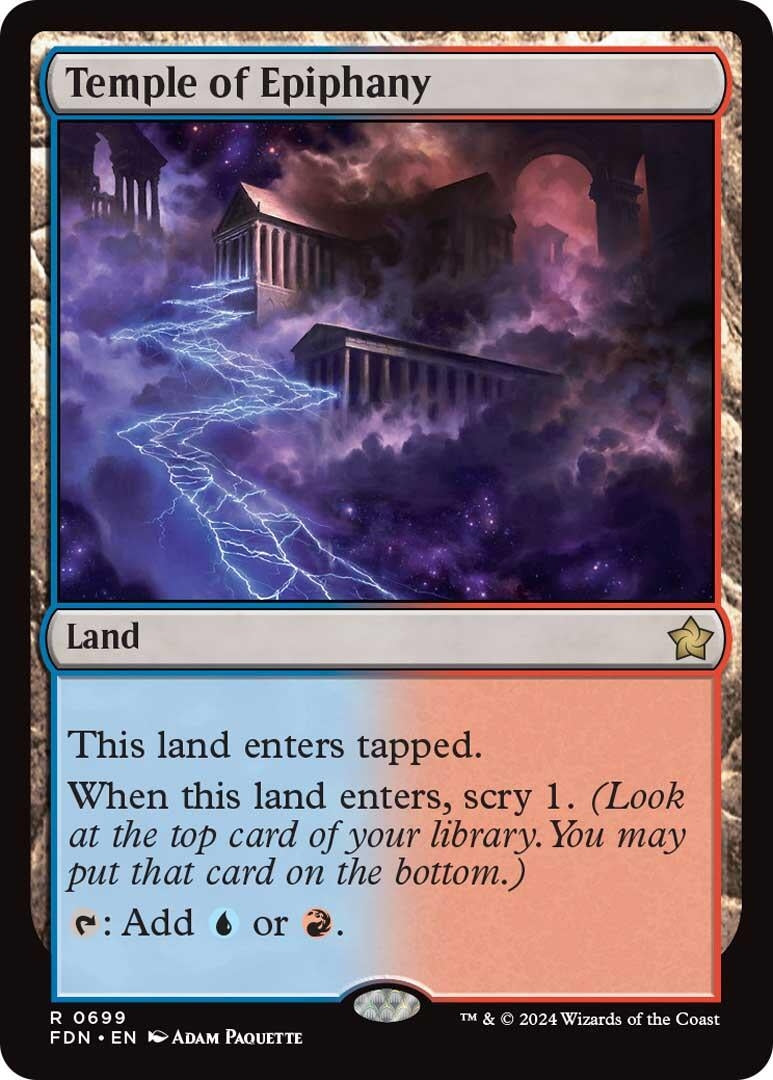 Image for Temple of Epiphany (699) [Foundations] - Magic: The Gathering