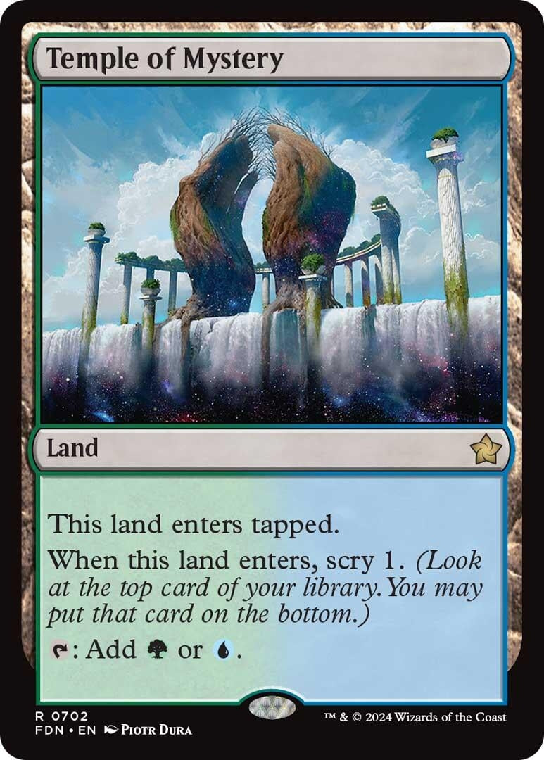 Image for Temple of Mystery (702) [Foundations] - Magic: The Gathering