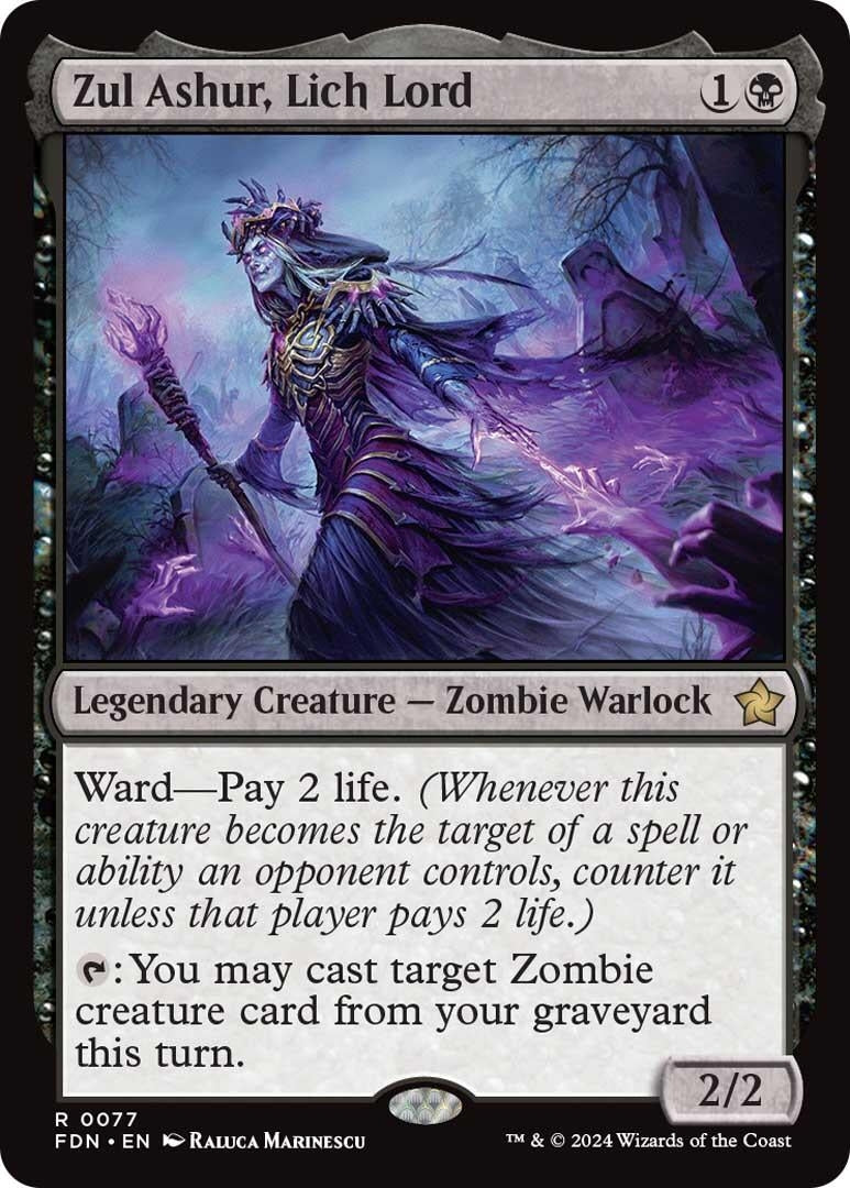 Image for Zul Ashur, Lich Lord (77) [Foundations] - Magic: The Gathering