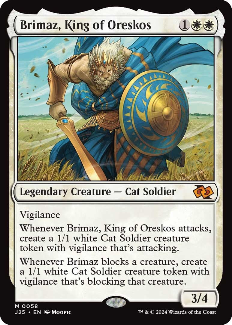 Image for Brimaz, King of Oreskos (Anime) (58) [Foundations Jumpstart] - Magic: The Gathering