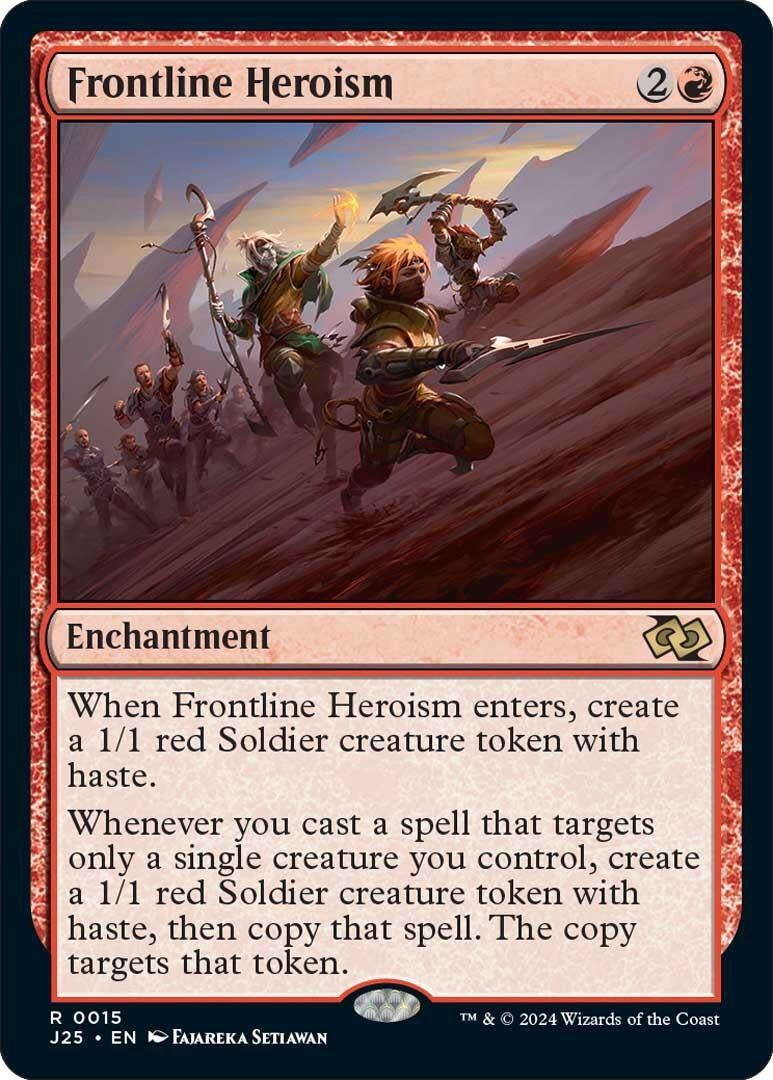 Image for Frontline Heroism (15) [Foundations Jumpstart] - Magic: The Gathering
