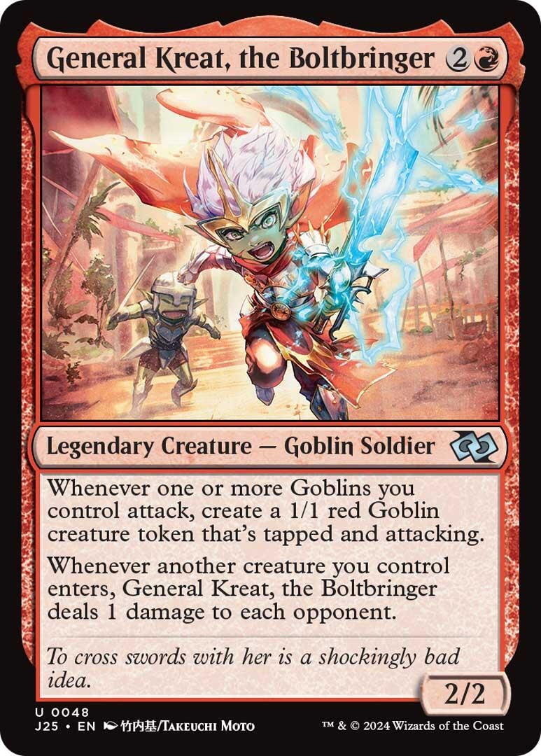 Image for General Kreat, the Boltbringer (Anime) (48) [Foundations Jumpstart] - Magic: The Gathering