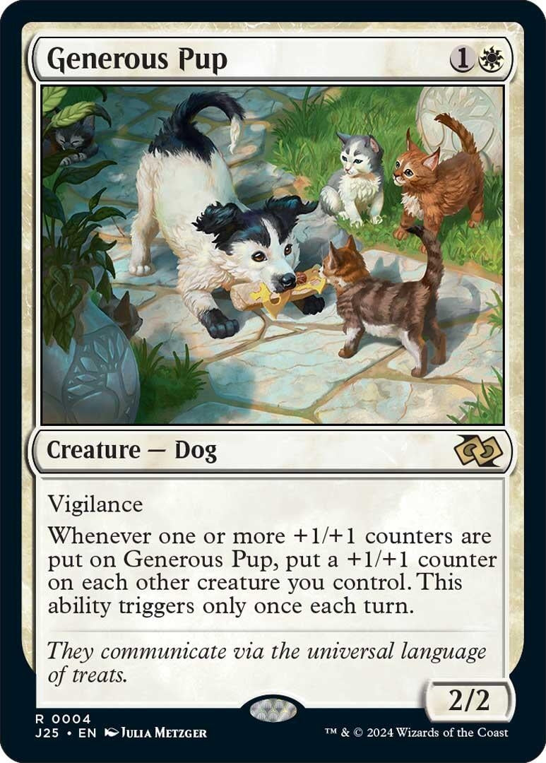 Image for Generous Pup (4) [Foundations Jumpstart] - Magic: The Gathering