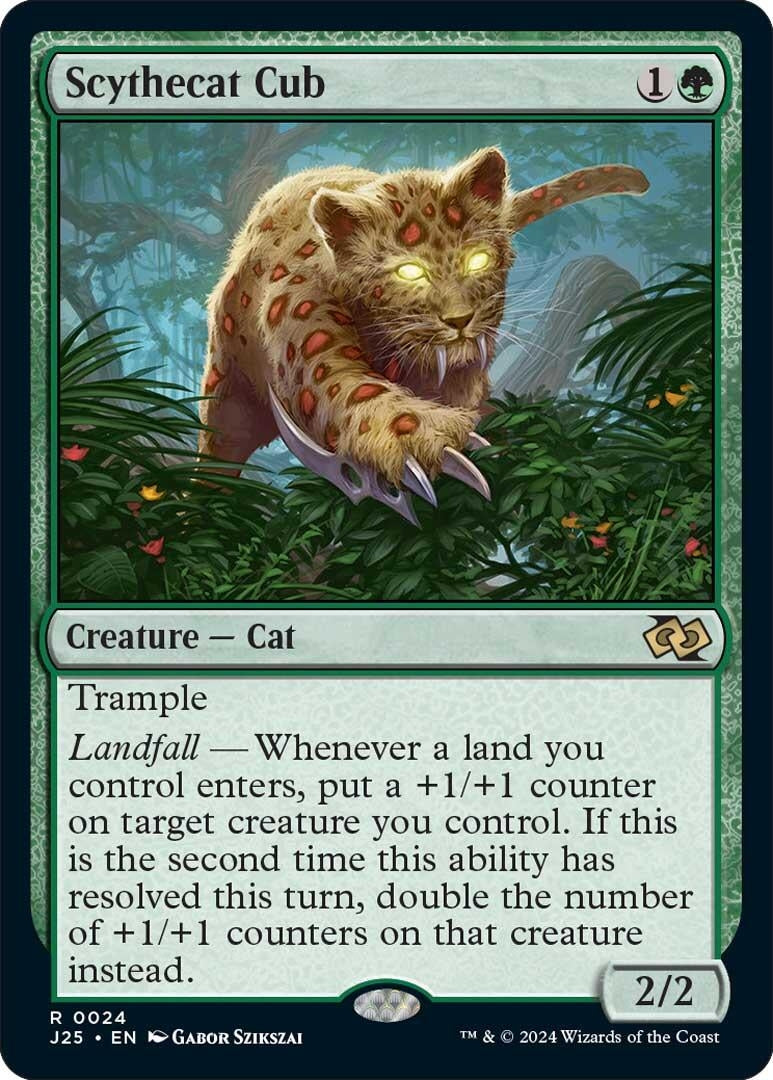 Image for Scythecat Cub (24) [Foundations Jumpstart] - Magic: The Gathering
