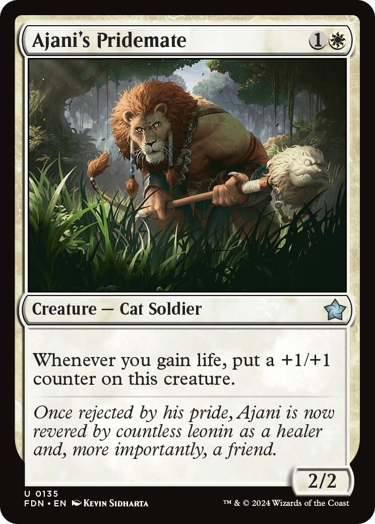 Image for Ajani's Pridemate (135) [Foundations] - Magic: The Gathering