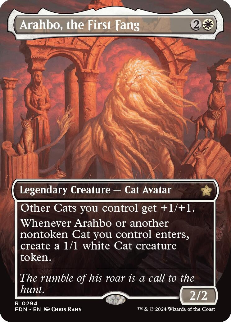 Image for Arahbo, the First Fang (Borderless) (294) [Foundations] - Magic: The Gathering