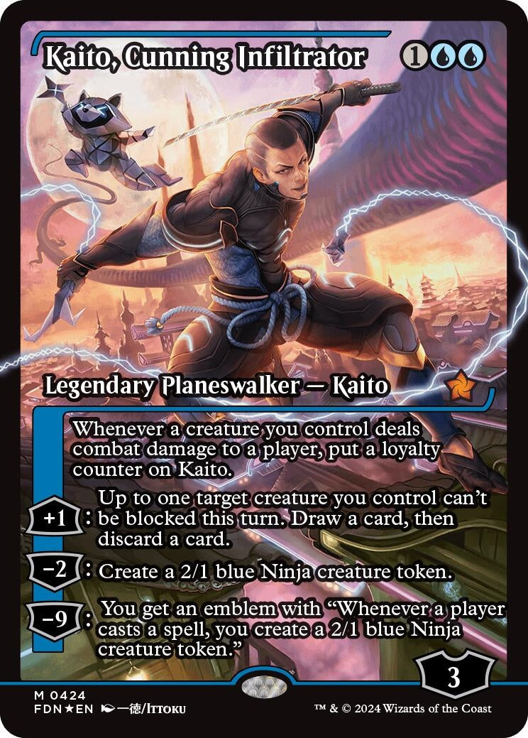 Image for Kaito, Cunning Infiltrator (Showcase) (424) [Foundations] - Magic: The Gathering