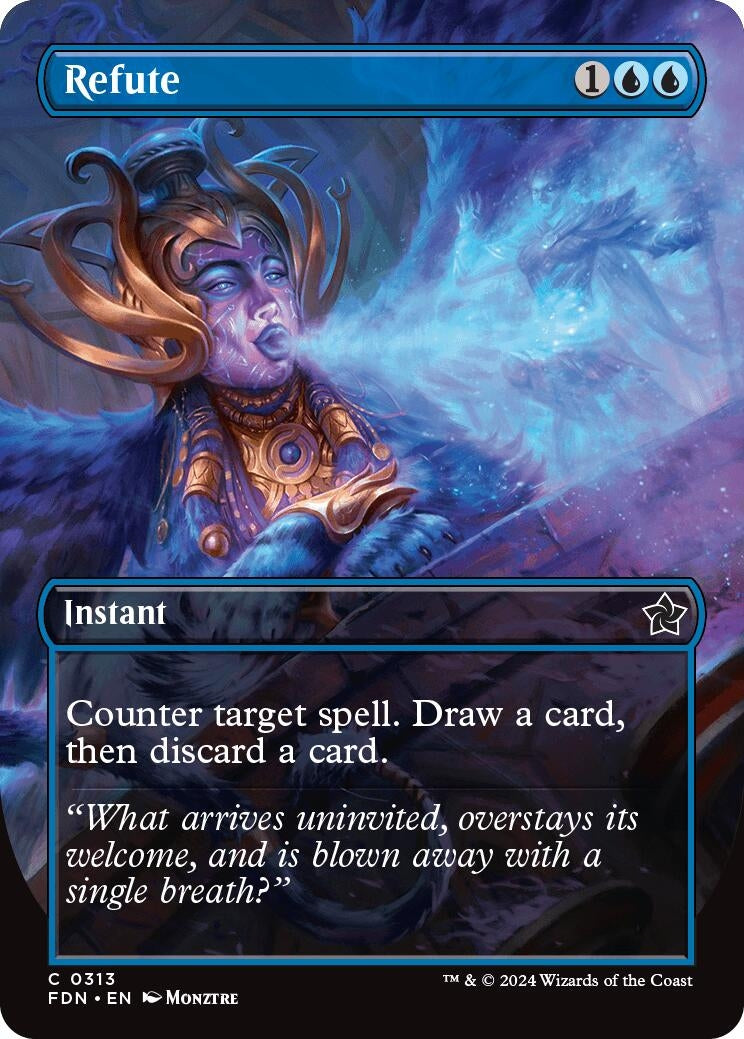 Image for Refute (Borderless) (313) [Foundations] - Magic: The Gathering