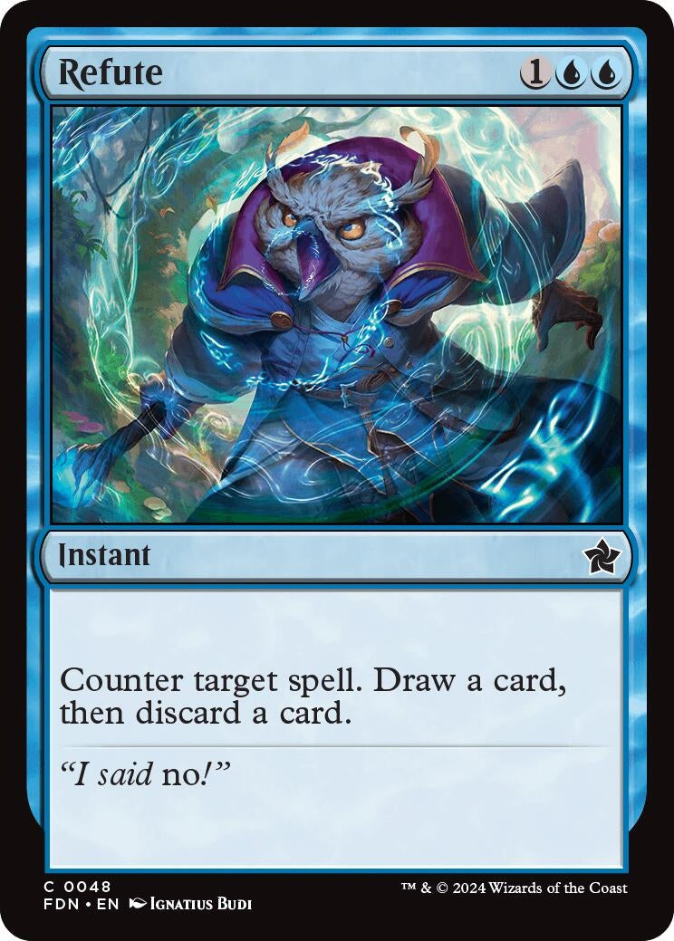 Image for Refute (48) [Foundations] - Magic: The Gathering