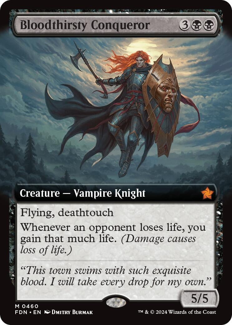 Image for Bloodthirsty Conqueror (Extended Art) (460) [Foundations] - Magic: The Gathering