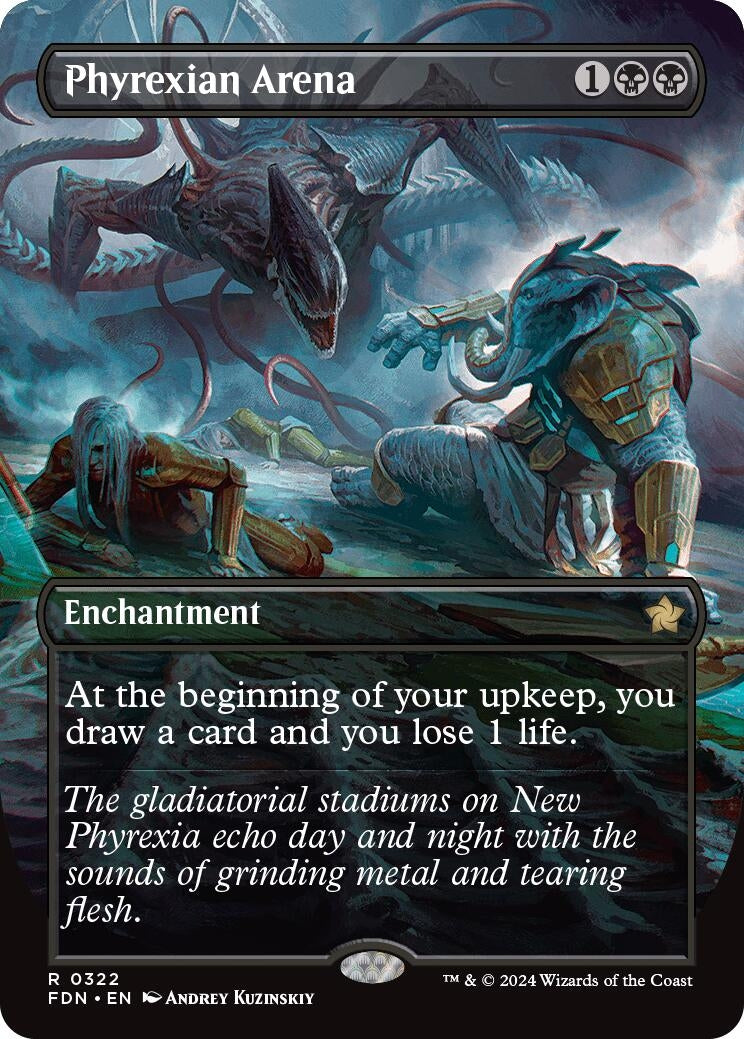 Image for Phyrexian Arena (Borderless) (322) [Foundations] - Magic: The Gathering