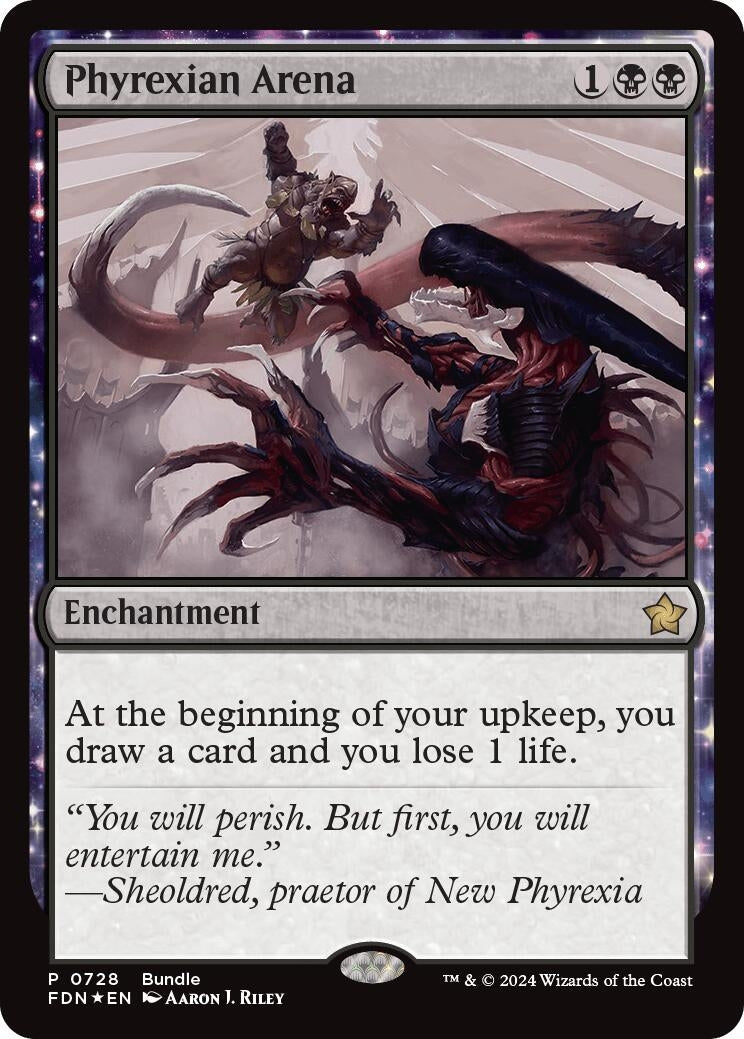 Image for Phyrexian Arena (FDN Bundle) (728) [Unique and Miscellaneous Promos] - Magic: The Gathering